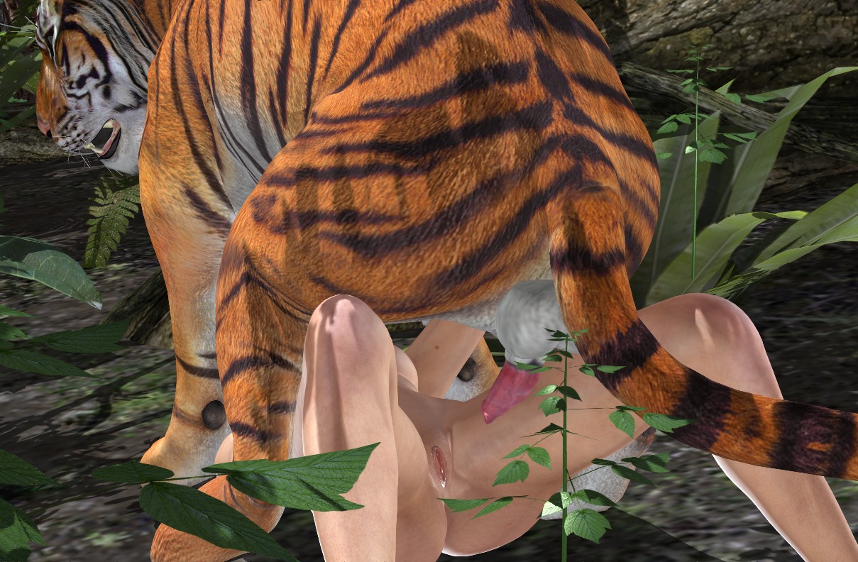 3d_(artwork) bestiality digital_media_(artwork) duo e621 felid female female_human female_on_feral feral human human_on_feral interspecies male male/female male_on_human mammal pantherine realistic_feral sex tiger unknown_artist
