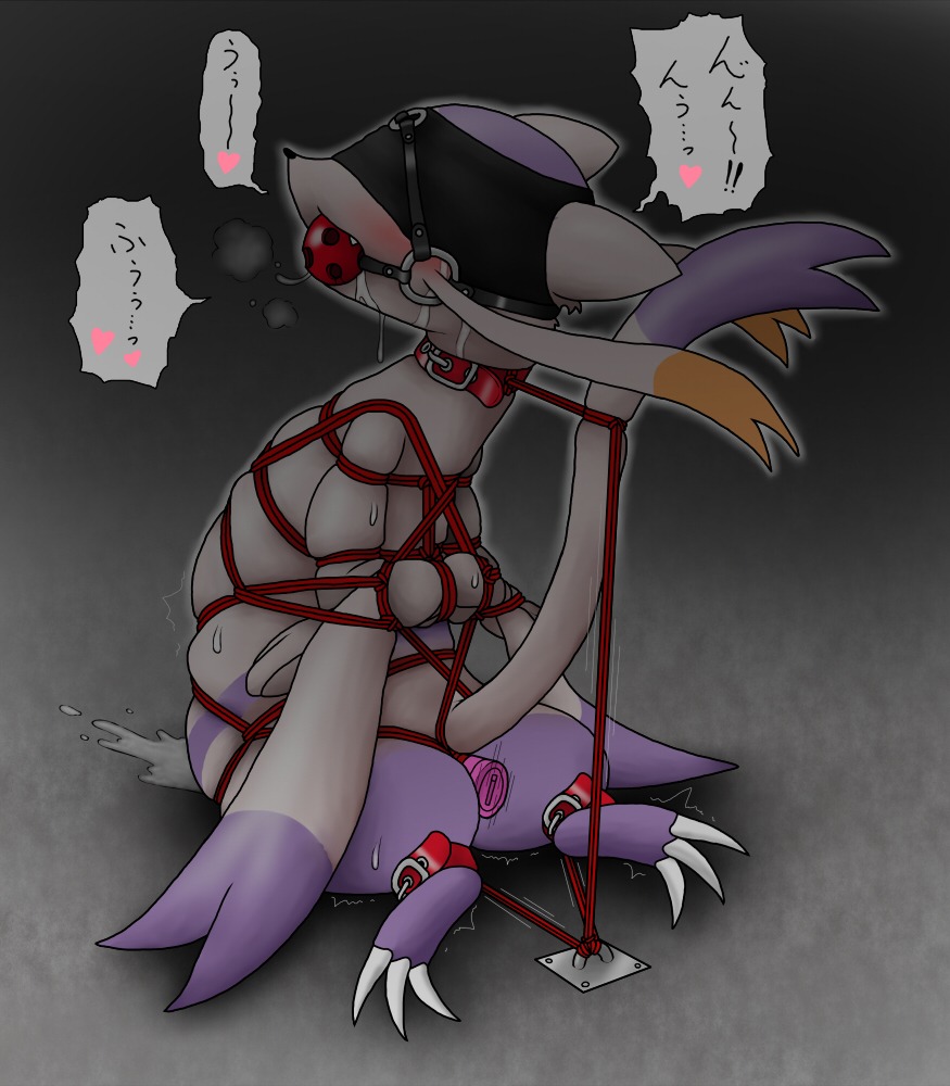 blush bound color cum dildo gag insertion male male_only mienshao pokemon rule34 solo tagme