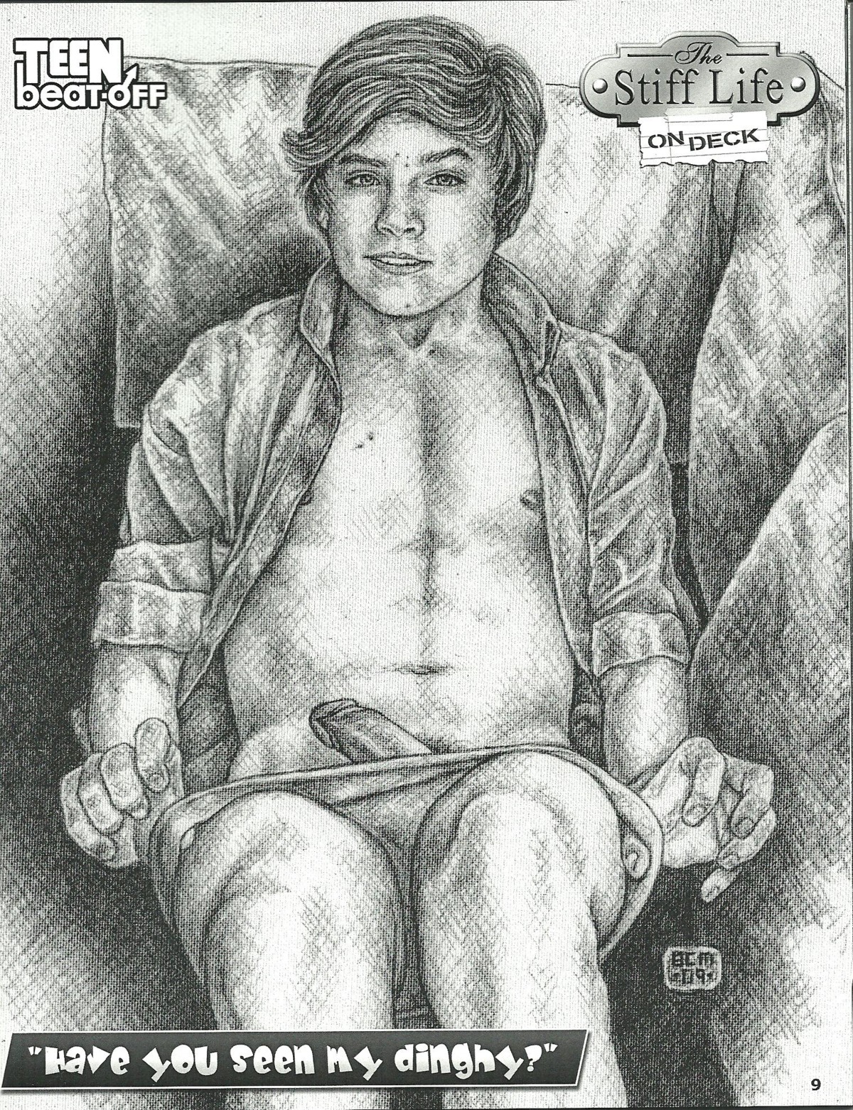 actor black_and_white celebrity disney dylan_sprouse exposed_nipples gay half-erect in_character legs_together male male_only mostly_nude open_shirt penis rough_canvas rule34 sketch teen_beat-off teenage_male the_suite_life_(series) the_suite_life_on_deck uncolored underwear_down undressing zack_martin