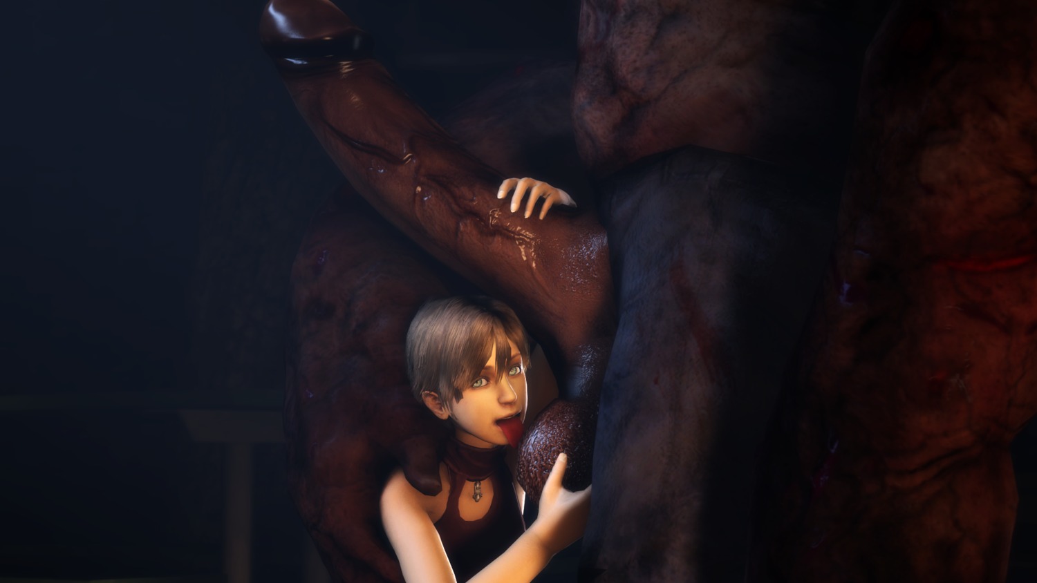 16:9 3d_(artwork) ball_fondling ball_lick balls big_penis capcom clothed clothing crossover digital_media_(artwork) duo e621 erection female female_focus fondling genitals green_flu_mutant_(left_4_dead) hand_on_penis hi_res hug huge_penis hugging_another hugging_penis human human_focus human_on_humanoid humanoid interspecies larger_male left_4_dead_(series) licking looking_at_viewer lordaardvark male male/female mammal monster monster_on_female monstrous_humanoid not_furry nude open_mouth oral penis rebecca_chambers resident_evil sex shirt size_difference smaller_female smile solo_focus tank_(left_4_dead) tank_top tongue tongue_out topwear undead valve valve_corporation vehicle vein veiny_penis widescreen zombie