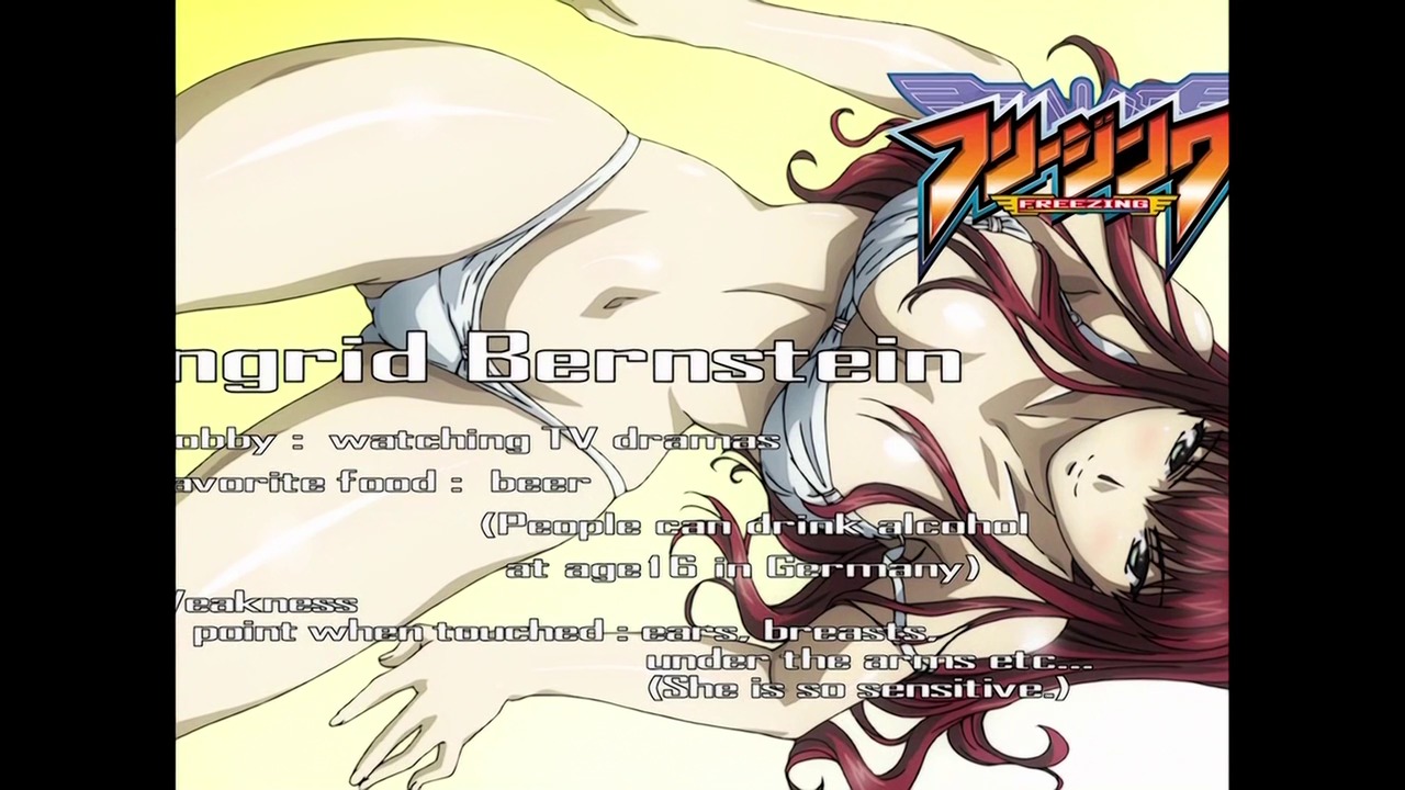 bikini bra breasts female freezing_(series) ingrid_bernstein red_hair rule34 screencap swimsuit