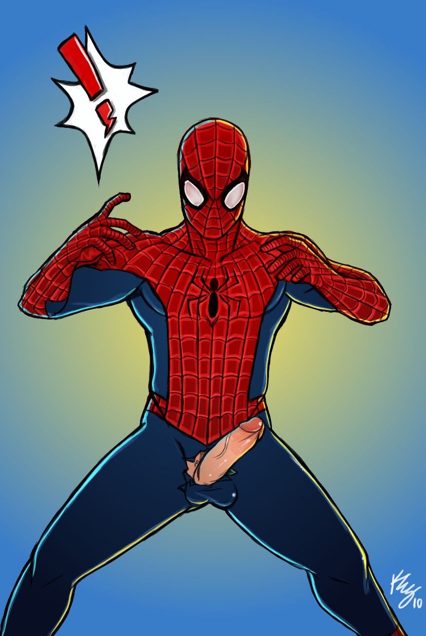 erection exposed exposed_penis exposure hole_in_pants male male_only marvel marvel_comics mask muscular muscular_male penis peter_parker ripped_bodysuit ripped_clothes ripped_clothing rule34 smooth_skin spandex spider-man spider-man_(series) surprise surprised surprised_expression surprised_face tagme torn_bodysuit torn_clothes torn_clothing yaoi