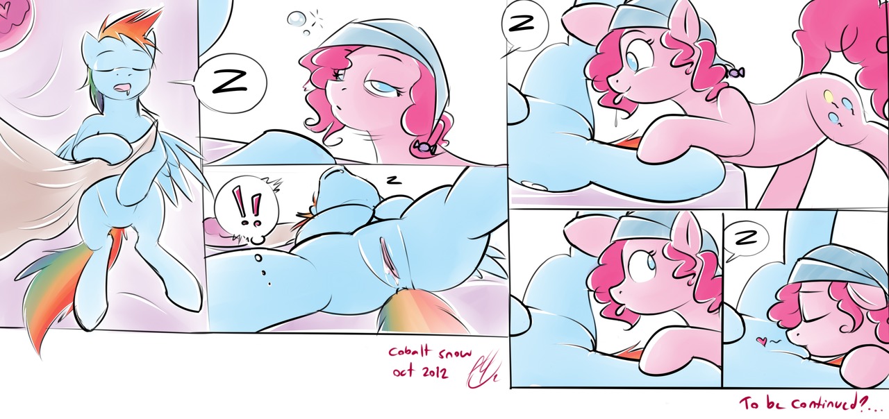 2012 bed blue_body blue_eyes blue_feathers blue_fur bodily_fluids clothing cobalt_snow comic conditional_dnp cunnilingus cutie_mark digital_media_(artwork) dominant dominant_female drooling duo e621 earth_pony equid equine exclamation_point eyes_closed feathered_wings feathers female female/female female_dominating_female feral feral_on_feral forced friendship_is_magic fur furniture genitals hair hasbro hat headgear headwear heart_symbol horse licking lying mammal multicolored_hair my_little_pony mythological_creature mythological_equine mythology nightcap on_back on_bed oral pegasus pink_hair pinkie_pie_(mlp) pony questionable_consent rainbow_dash_(mlp) rainbow_hair reverse_forced_cunnilingus reverse_forced_oral saliva sex simple_background sleep_sex sleeping snoring spread_legs spreading submissive submissive_female tail tongue tongue_out vaginal vulva wings