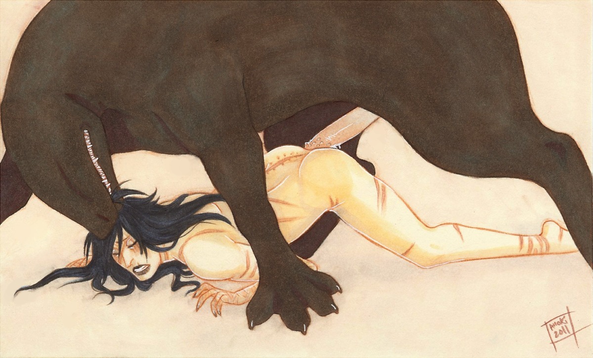 2011 anal anal_penetration bite black_body black_hair claws clenched_teeth duo e621 erection eyeless eyes_closed fingernails genitals hair hair_bite hair_in_mouth human interspecies light_body light_skin littledoll long_hair male male/male male_penetrated male_penetrating male_penetrating_male mammal monster monster_on_human monster_on_male monster_penetrating nails not_furry nude nude_human nude_male penetration penile penile_spines penis questionable_consent scar scars_all_over sex sharp_fingernails sharp_nails sharp_teeth simple_background teeth white_background