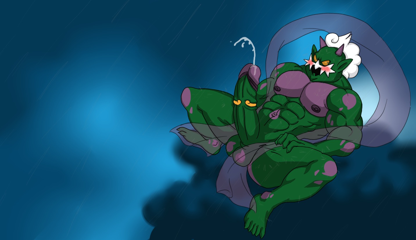 balls big_penis blush buff buffurun cum male male_only penis pokemon pokemon_bw rule34 testicles tornadus