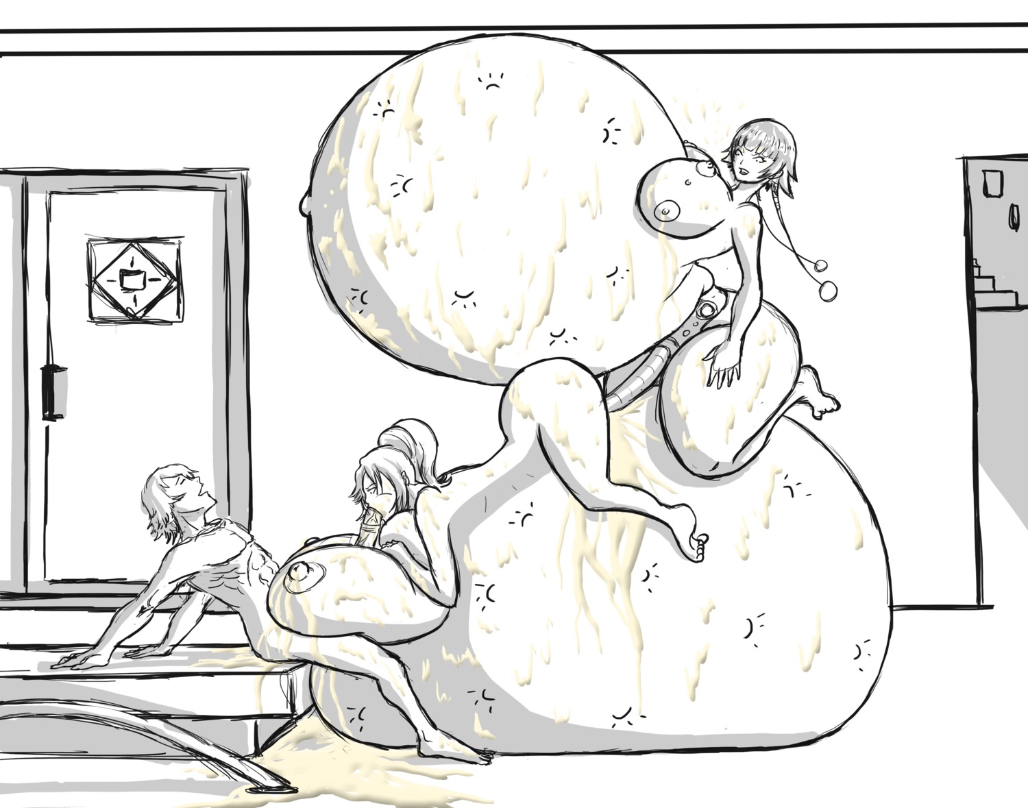 bleach female fetal_movement hyper_pregnancy immobile inflation kisuke_urahara pregnant ready_to_pop rule34 shihouin_yoruichi shydude soifon sui-feng urahara_kisuke