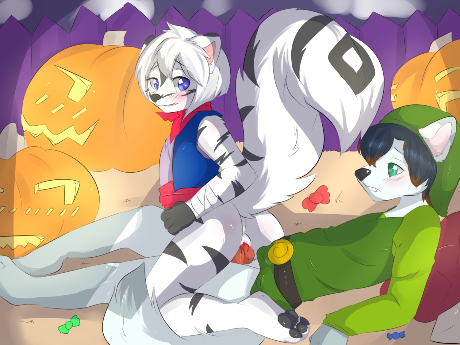 4:3 anthro anus aoizuri archived_source blood blood_from_vagina blood_in_pussy blue_eyes blush bodily_fluids bottomless bottomless_anthro bottomless_female bottomless_male canid canine child child_on_child clothed clothing duo e621 erection female female_penetrated fluffy fluffy_tail fox genitals green_eyes halloween hi_res holidays knot link male male/female male_penetrating male_penetrating_female mammal mephitid nintendo penetration penile penile_penetration penis penis_in_vagina pirate_leader_tetra sex skunk tail the_legend_of_zelda unavailable_at_source vaginal vaginal_penetration vulva wind_waker young young_anthro young_female young_male young_on_young