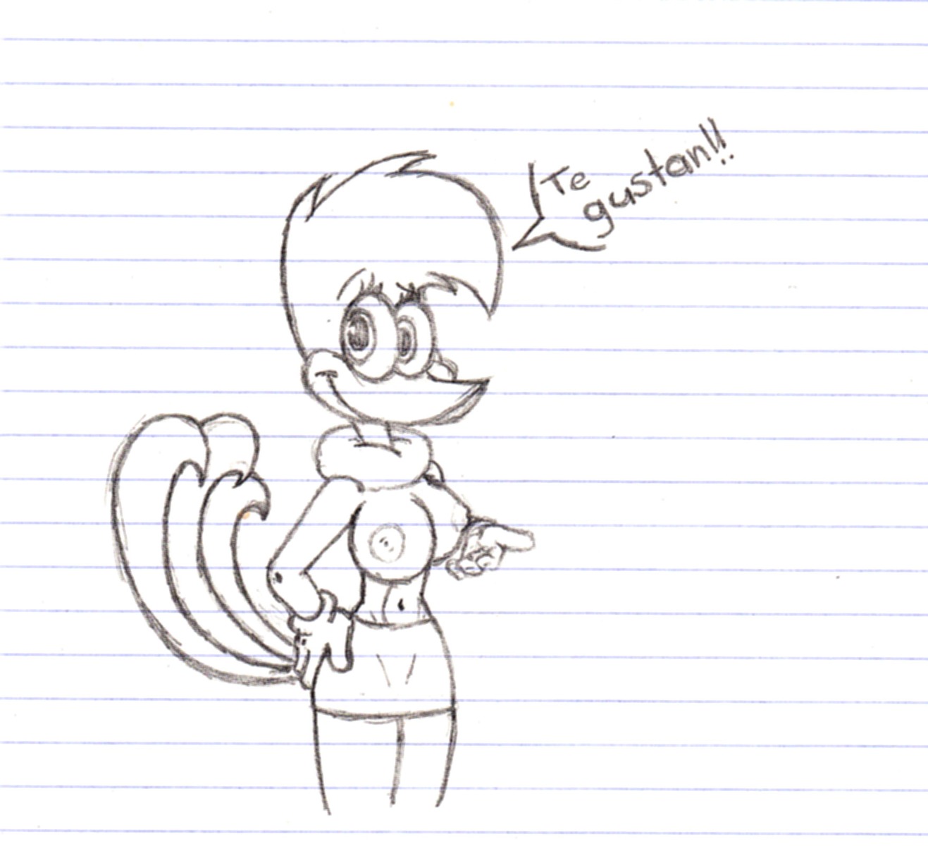 alternate_breast_size breasts female rule34 tagme the_woody_woodpecker_show winnie_woodpecker