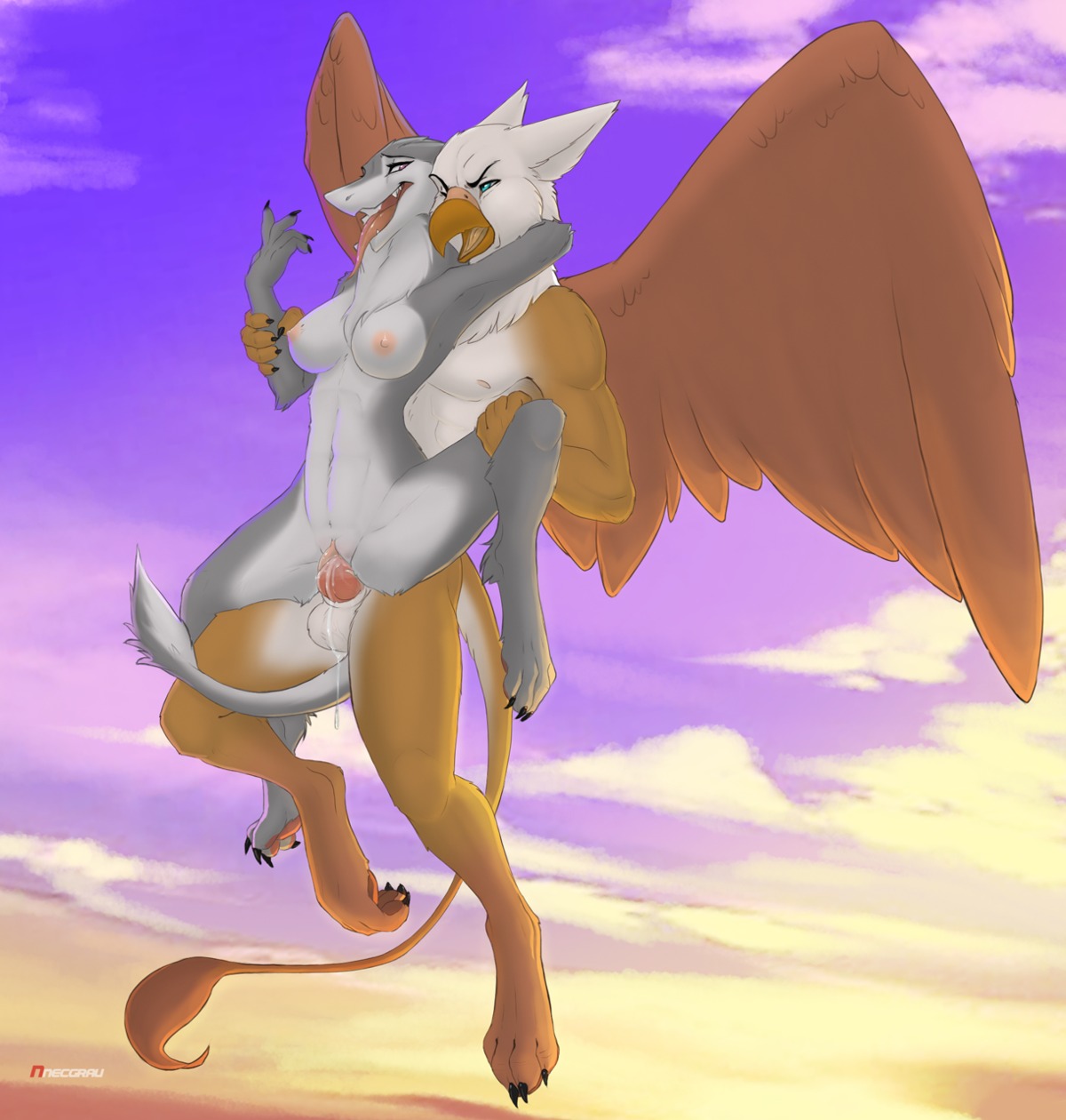 4_toes 5_fingers abs anthro anthro_on_anthro anthro_penetrated anthro_penetrating anthro_penetrating_anthro avian beak bodily_fluids breasts carrying_another chest_tuft claws clitoral_hood cloud cum cum_in_vagina cum_inside detailed_background digitigrade duo e621 erection fangs feathered_wings feathers feet female female_penetrated fingers flying flying_sex from_behind_position fur genital_fluids genitals green_eyes gryphon gryphon489 half-closed_eyes hi_res hindpaw interspecies knot long_tongue male male/female male_penetrating male_penetrating_female mammal midair mythological_avian mythological_creature mythology narrowed_eyes nipples nnecgrau nude outside pawpads paws penetration penile penile_penetration penis penis_in_vagina prehensile_clitoral_hood sergal sex sky skyscape spread_legs spread_wings spreading tail tail_tuft teeth toes tongue tongue_out tuft vaginal vaginal_penetration vulva wings