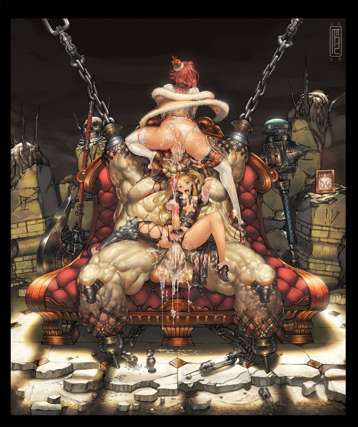 1boy 2futas amputee anal anal_sex anus armor ass asymmetrical_clothes axe backpussy backsack balls balls_bulge balls_in_panties ballsack blonde_hair blood blue_eyes bondage bottomless breasts buggery chain character_request clothes club color copyright_request cum cum_drip cum_inside cum_pool cum_while_penetrated cumshot curvy dickgirl ejaculation erection fellatio forced_oral full-package_futa futa_on_male futa_penetrated futa_penetrating futa_with_futa futadom futanari gore group_incest guro hair hands-free handsfree_ejaculation herm hermaphrodite high_heels highres huge_penis incest intersex kanda_(ura-kanda) knife large_ass legs mace male male_on_futa male_penetrated male_penetrating male_sucking_futa malesub monster multi_genitalia multiple_futa murder muscles muscular open_mouth oral overflow panties panty_bulge penis penis_out photo_(object) pill pussy quadruple_amputee rape red_hair ruins rule34 sex shoes single_thighhigh source_request straight_hair submissive_male surreal syringe testicles thigh_strap thighhighs throne transformation underwear urakanda weapon what white_panties