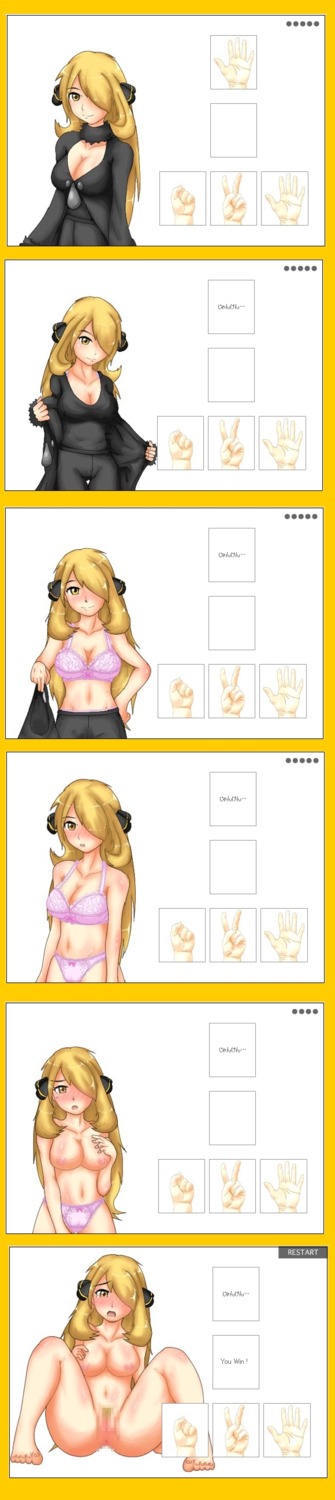 censored cynthia_(pokemon) female human human_only pokemon pokemon_dppt rule34 tagme