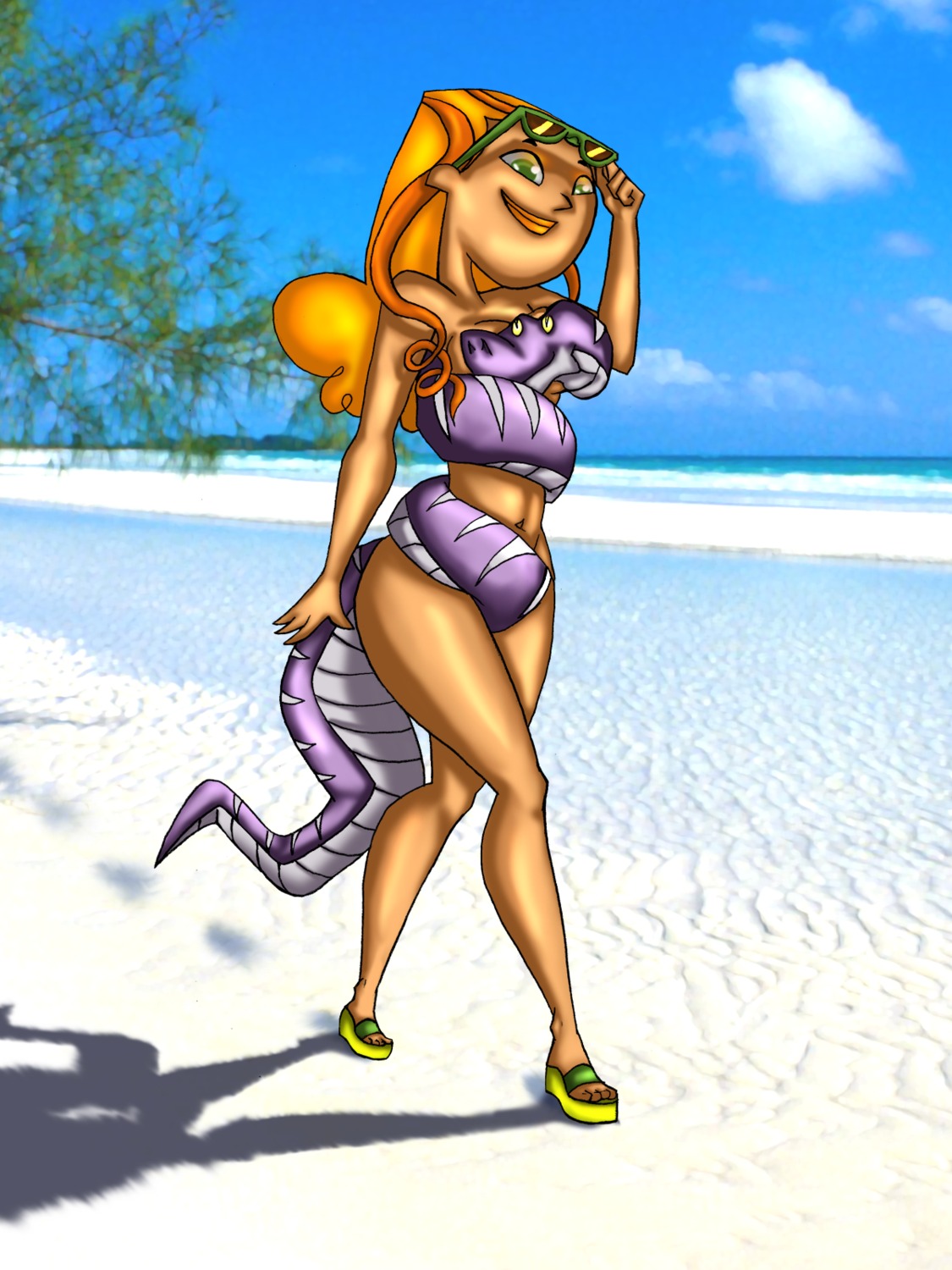 drago-flame female izzy_(tdi) rule34 sandals straight_hair tagme total_drama_island