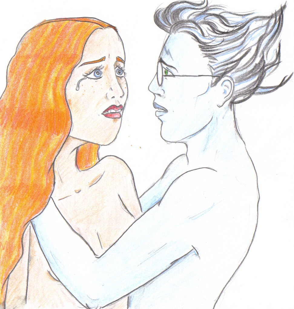 1girls breasts crying female freckles ginny_weasley gryffindor harry_james_potter harry_potter rule34 straight tagme tears witch_(harry_potter)