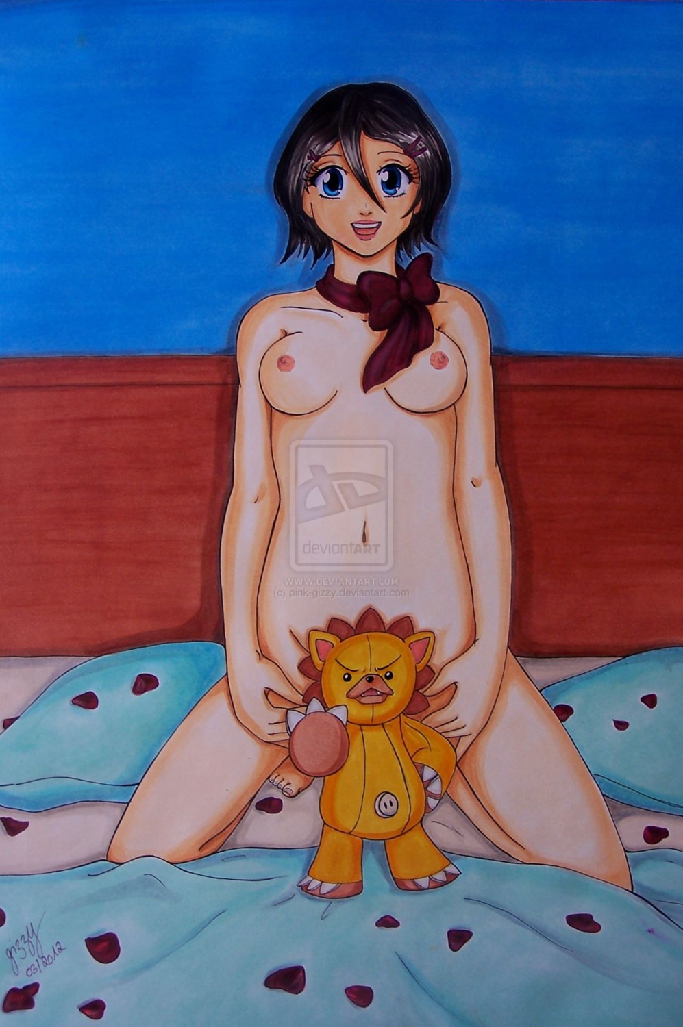 bleach female kon kuchiki_rukia pink-gizzy rule34 tagme