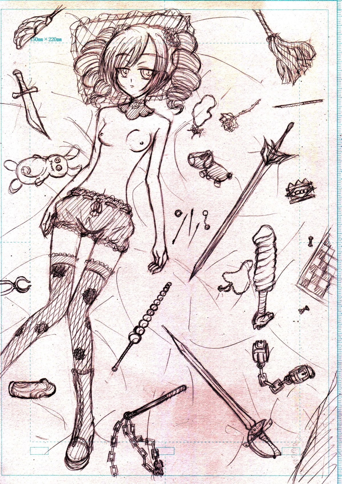amy_sorel female monochrome rule34 solo soul_calibur tagme