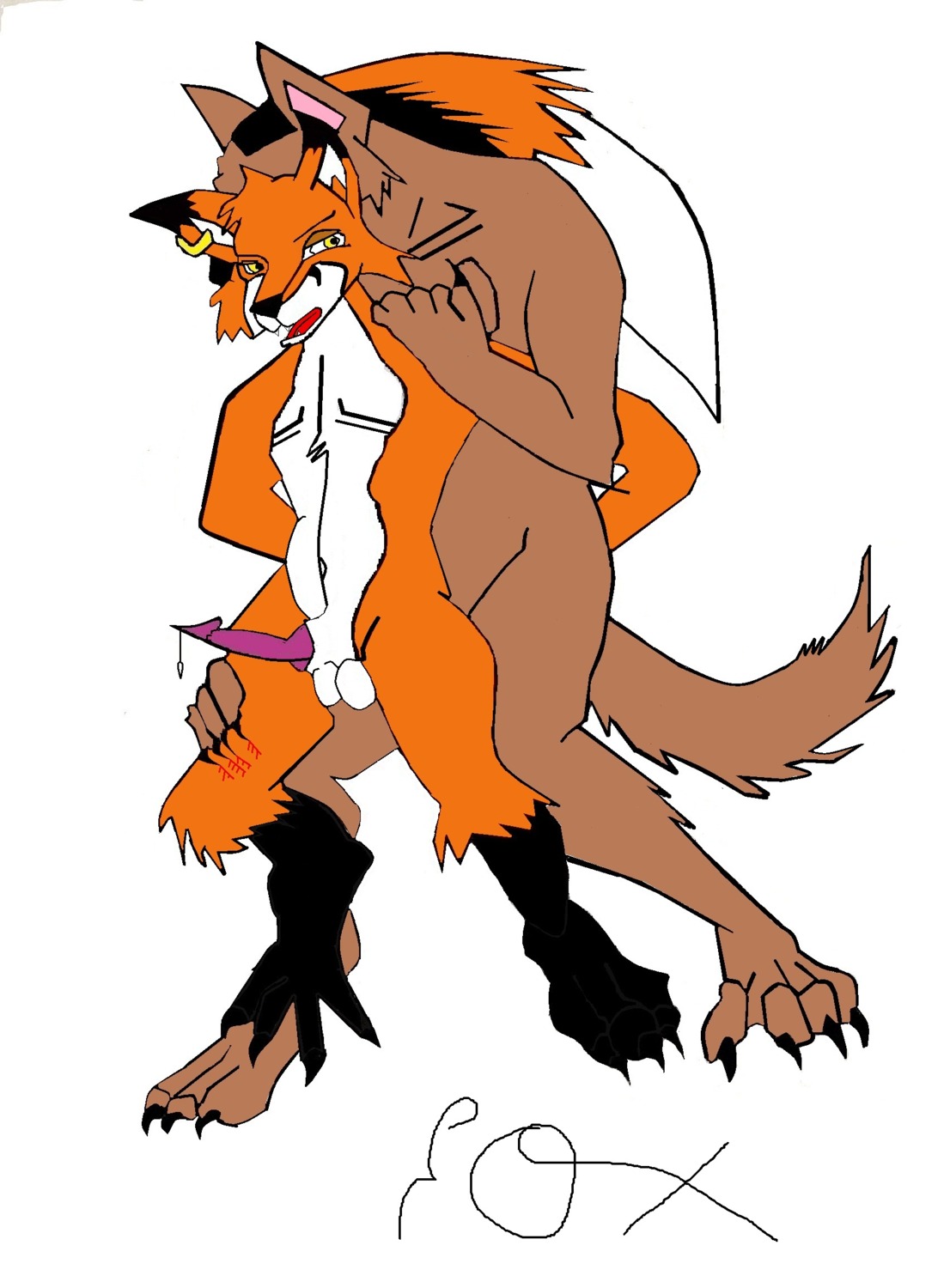 anthro blood bodily_fluids butt canid canine canis duo e621 feet foot_fetish foot_play footsie forced fox foxstar27 hi_res male male/male mammal rape ruff sex tail wolf