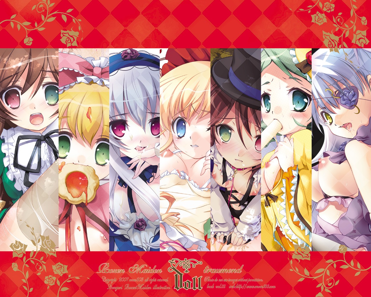 barasuishou breasts female hinaichigo kanaria rozen_maiden rule34 shinku souseiseki suigintou suiseiseki