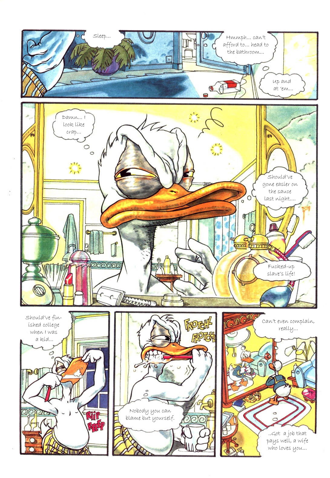 comic disney donald_duck male male_only murder rule34 tagme violence