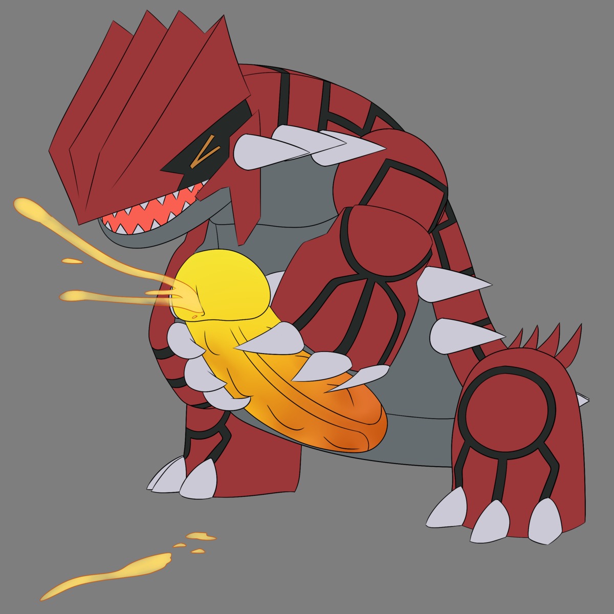 1:1 absurd_res alpha_channel biped bodily_fluids claws cum cum_on_ground e621 erection exonite feral generation_3_pokemon genital_fluids genitals glowing glowing_cum groudon hi_res lava lava_cum legendary_pokemon male masturbation nintendo open_mouth orange_eyes orgasm penile penile_masturbation penis pokemon pokemon_(species) simple_background solo spikes standing teeth tongue transparent_background unusual_bodily_fluids unusual_cum unusual_genital_fluids