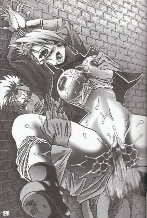 balls blush bondage breasts female fullmetal_alchemist human male monochrome nipples open_clothes open_shirt panties_around_one_leg penis pussy rape riza_hawkeye rule34 scar_(fullmetal_alchemist) shirt straight testicles vaginal