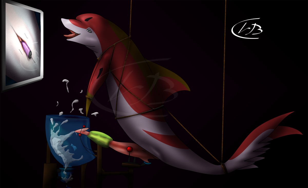 bondage cetaceafile cetacean cum dolphin feral leeham991dark male marine orgasm penis rule34 tapering_penis tied