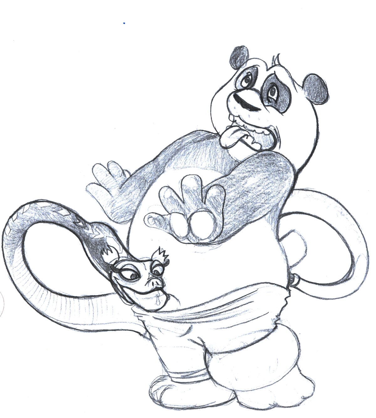 anthro anthro_on_feral anthro_penetrating anthro_penetrating_feral artzilla60 bear bestiality black_and_white bodily_fluids deep_throat dreamworks duo e621 erection fellatio female female_penetrated feral feral_penetrated fur genitals giant_panda graphite_(artwork) hi_res interspecies kung_fu_panda male male/female male_penetrating male_penetrating_female mammal master_po_ping master_viper monochrome neck_bulge open_mouth oral oral_penetration penetration penile penile_penetration penis penis_in_mouth reptile saliva scalie sex simple_background sketch snake teeth tongue tongue_out toony traditional_media_(artwork) viper white_background