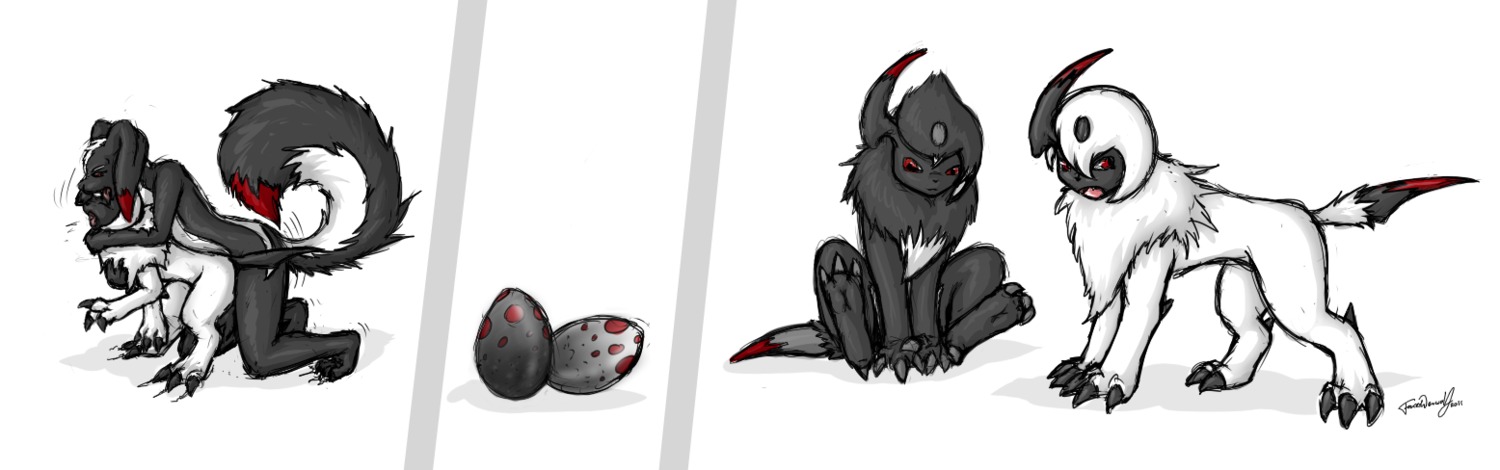 2011 absol anthro anthro_on_feral bestiality bestiality_impregnation bodily_fluids claws cum cum_in_vagina cum_inside duo e621 egg female female_penetrated feral forceswerwolf generation_3_pokemon genital_fluids hybrid impregnation interspecies male male/female male_penetrating male_penetrating_female monochrome nintendo penetration penile penile_penetration penis_in_vagina pokemon pokemon_(species) quadruped sex simple_background skunkhase tail vaginal vaginal_penetration white_background