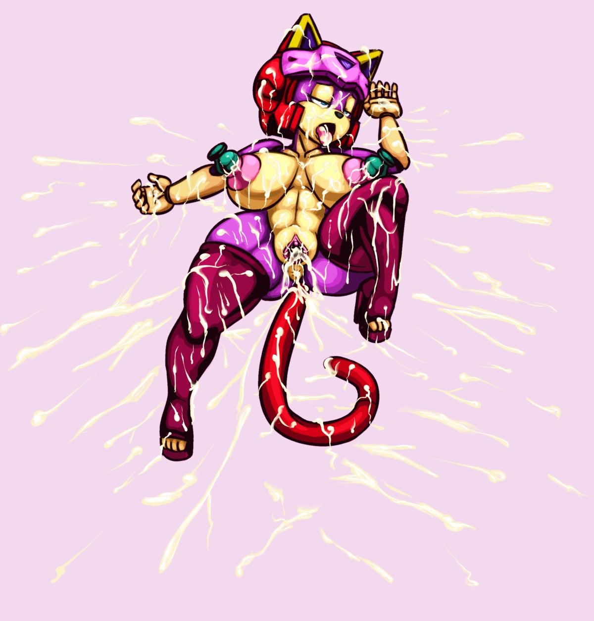 after_sex anus areola armor big_breasts blue_eyes bodily_fluids breasts buttplug clothing cum cum_everywhere cum_in_ass cum_in_mouth cum_in_vagina cum_inside cum_on_belly cum_on_body cum_on_breasts cum_on_face cum_on_leg domestic_cat e621 erect_nipples felid feline felis female footwear gaping gaping_vagina genital_fluids genitals headgear helmet hi_res high_heels huge_breasts mammal messy mostly_nude navel nipple_fetish nipple_penetration nipple_play nipple_plugs nipples open_mouth orgasm penetration pink_background platform_footwear platform_heels plug_(sex_toy) polly_esther samurai_pizza_cats sex_toy sex_toy_in_nipple sex_toy_insertion shoes simple_background solo tail thecon toeless_footwear tongue tongue_out vulva