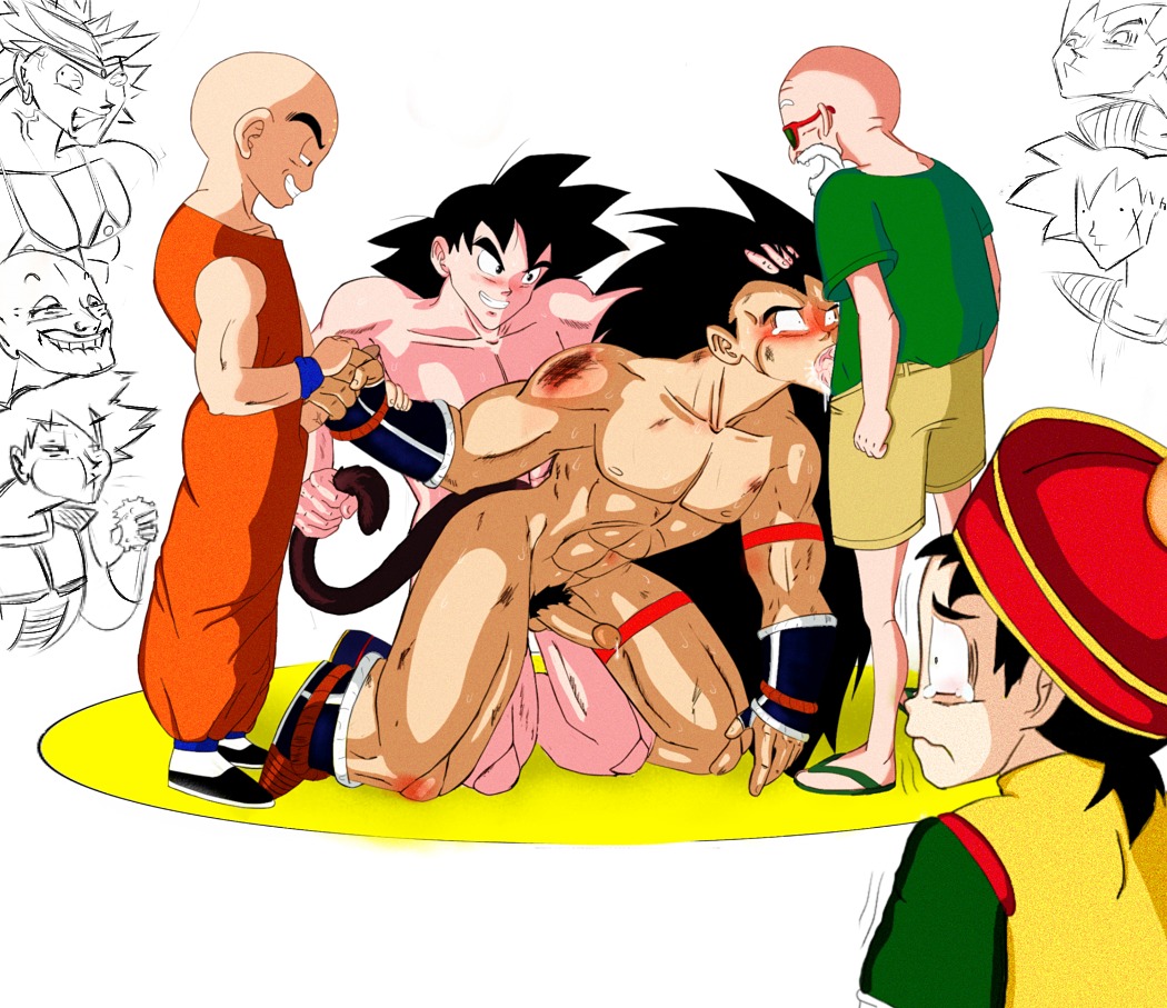 6+boys alien anal bardock black_eyes black_hair boner broly broly_(dragon_ball_z)_1993 dragon_ball dragon_ball_z eating erection forced_yaoi gay group_sex hat human incest krillin kuririn long_hair male male_only master_roshi multiple_boys multiple_males nappa nude oral penis precum pubic_hair raditz rape rape_face rule34 sandals sex son_gohan son_goku sunglasses tail tail_grab tear turles uncensored uniform watching white_hair yaoi