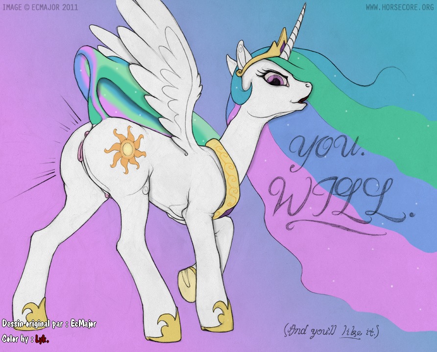 anatomically_correct anatomically_correct_genitalia anatomically_correct_vulva animal_genitalia animal_vulva anus butt cutie_mark e621 ecmajor equid equine equine_genitalia equine_teats equine_udders equine_vulva feathered_wings feathers female feral flat_teat flat_udder friendship_is_magic genitals hasbro horn looking_at_viewer lyk mammal my_little_pony mythological_creature mythological_equine mythology pink_anus pink_vulva presenting presenting_hindquarters presenting_vulva princess princess_celestia_(mlp) raised_leg royalty signature simple_background small_teats small_udders solo tail teats text udders vulva white_body white_feathers winged_unicorn wings