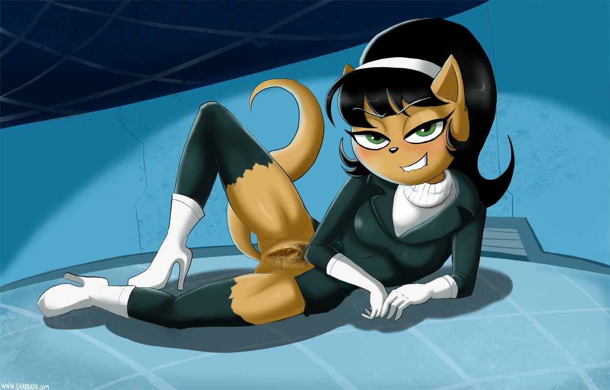 2012 anthro bedroom_eyes big_breasts biped bite biting_lip biting_own_lip black_hair blush bodily_fluids boots breasts clothed clothing domestic_cat e621 felid feline felis female footwear genital_fluids genitals gloves green_eyes hair handwear high_heeled_boots high_heels kitty_katswell lips looking_at_viewer mammal narrowed_eyes nickelodeon pubes seductive self_bite shadman shoes smile solo t.u.f.f._puppy tail teal_body teal_clothing teal_skin torn_clothing vaginal_fluids vulva wet