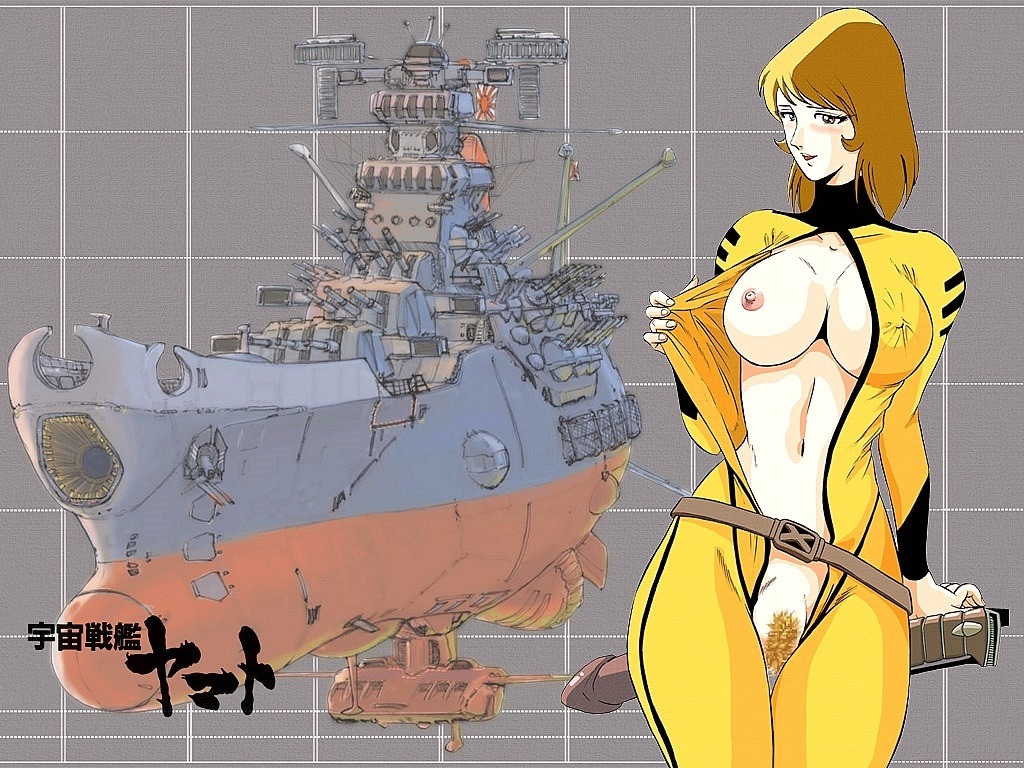 1girls artist_request blonde_hair bodysuit breasts brown_eyes censored curvaceous female human large_breasts light-skinned_female light_skin nipples one_breast_out open_clothes pubic_hair pussy rule34 short_hair space_battleship_yamato yuki_mori
