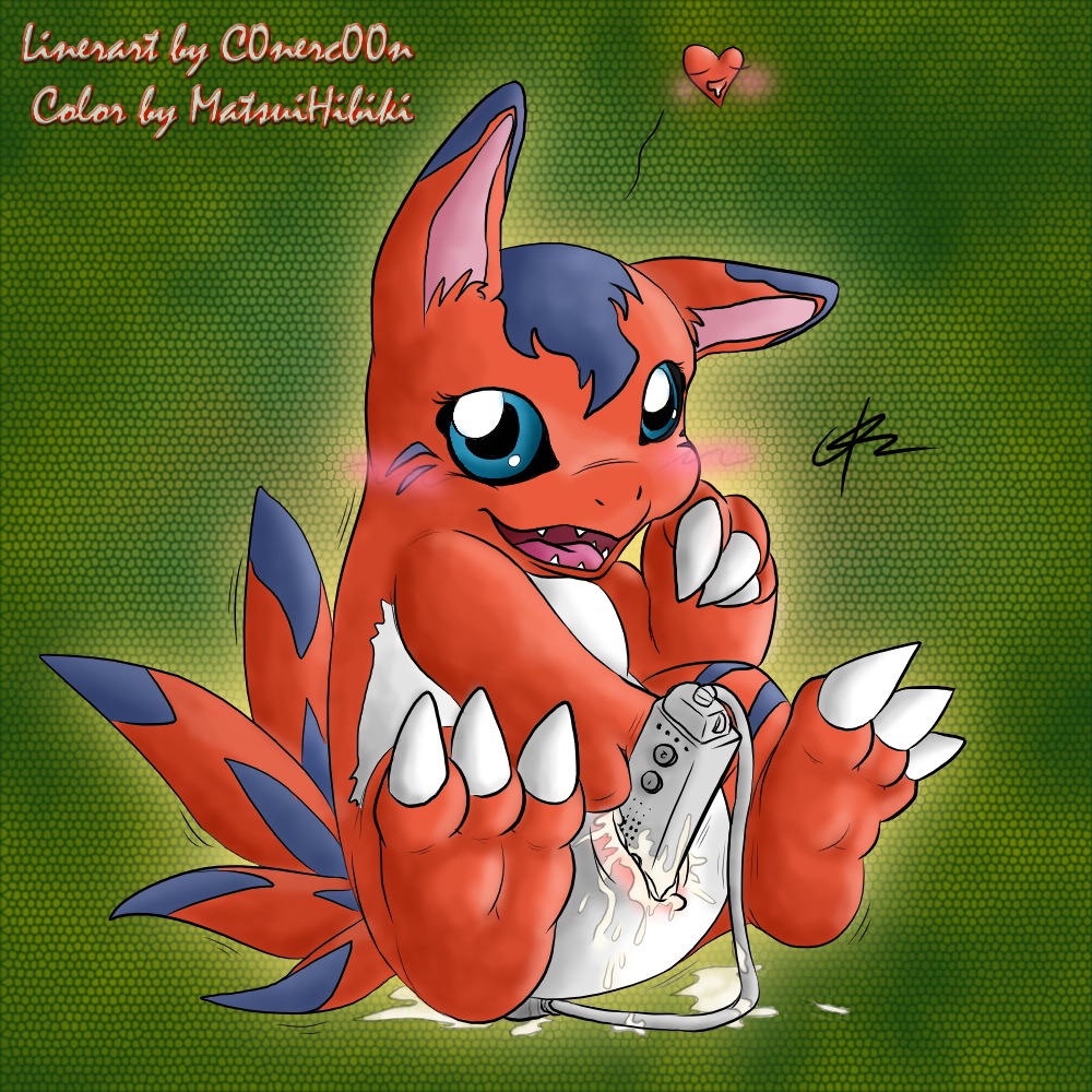 1animal digimon elecmon female feral nintendo nunchuk rule34 wii wiimote