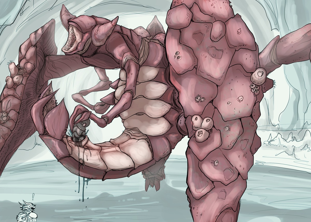 ambient_arthropod ambient_barnacle ambient_crustacean ambient_sealife anthro aquatic arthropod barnacle bodily_fluids cave crustacean dildo duo e621 female feral genital_fluids genitals guild_wars horn karka larger_female masturbation maxillopod monster open_mouth penetration sex_toy size_difference syrinoth tail toying_self vaginal vaginal_fluids vaginal_masturbation vulva