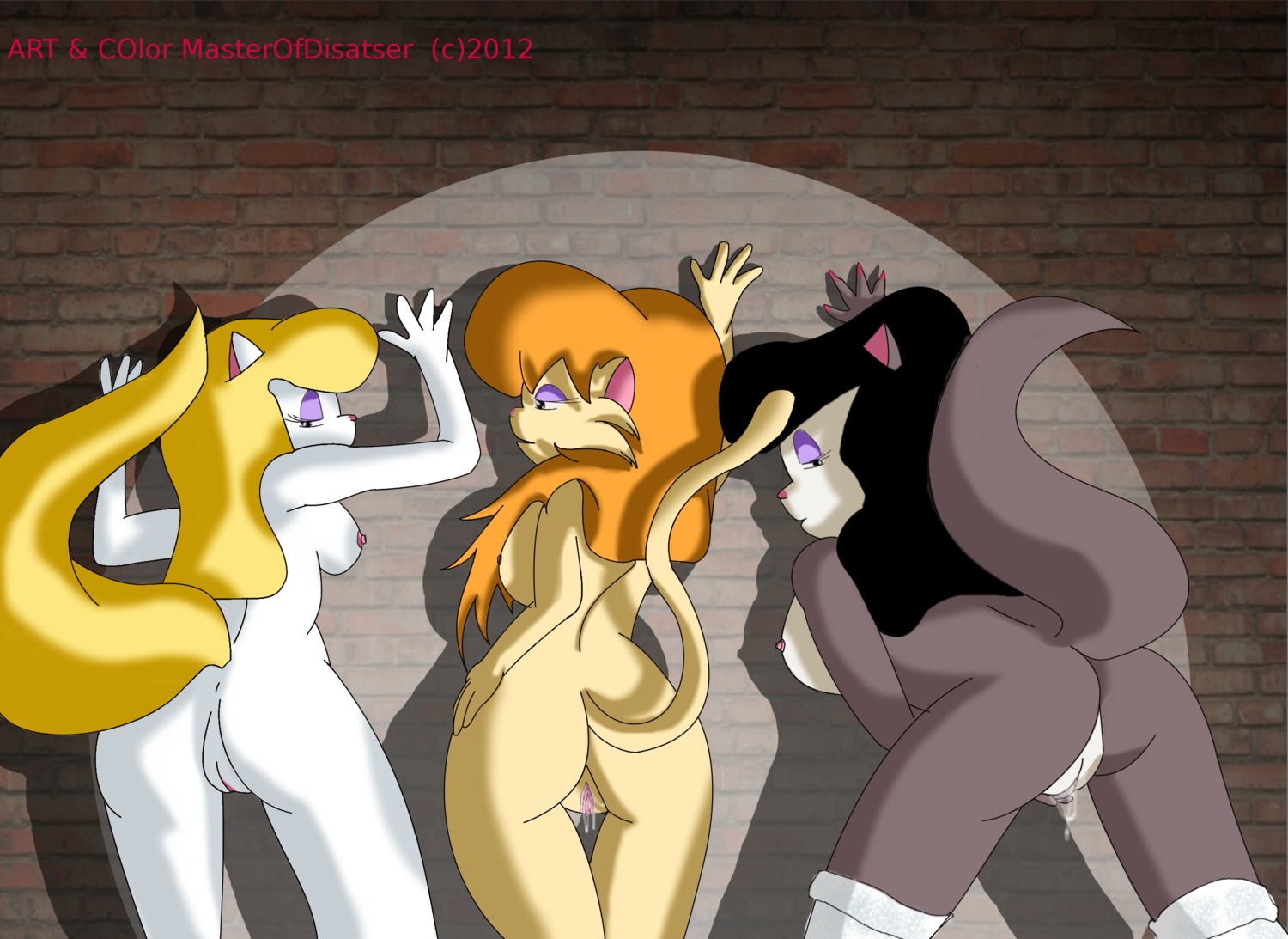 anthro cleo_catillac dixie_(catillac_cats) female masterofdisaster roxy_(catillac_cats) rule34 the_catillac_cats