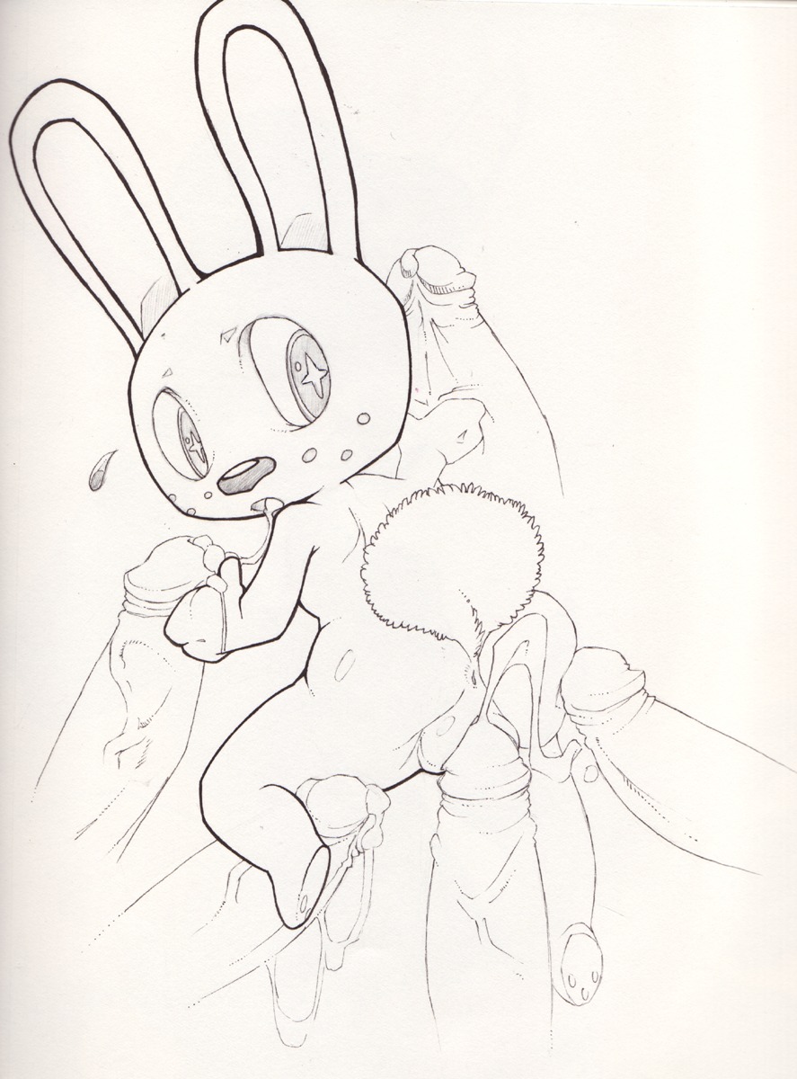 1girls 5boys animal_crossing anthro anus atomicdog big_penis cum cumshot disembodied_penis ejaculation erection female fluffy_tail furry group_sex male monochrome multiple_penises nintendo open_mouth penetration penis pussy rabbit raised_tail ruby_(animal_crossing) rule34 simple_background size_difference suspension tail vaginal_penetration