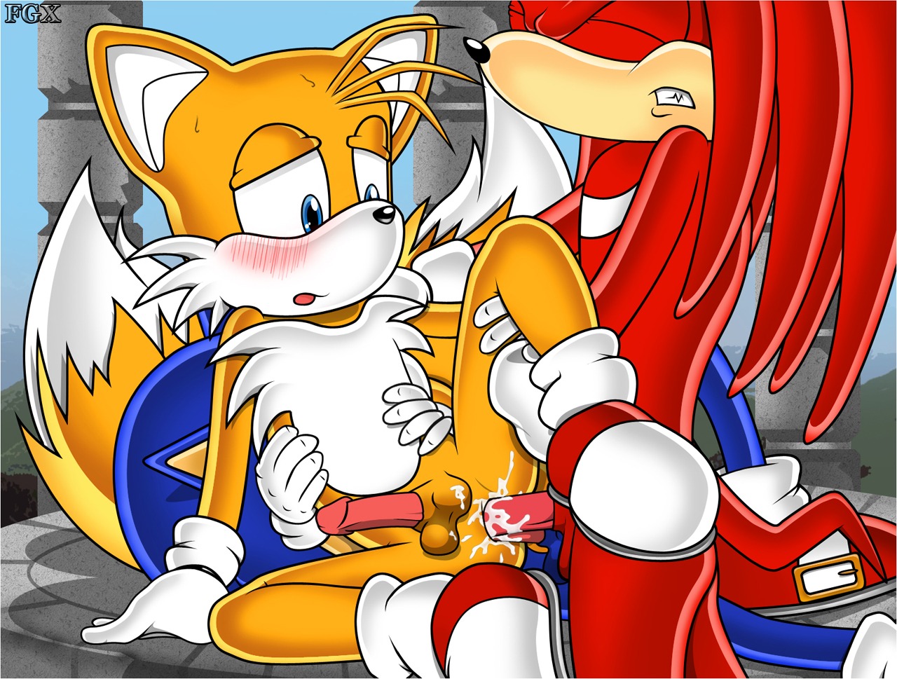 anthro canine cum echidna fox fur furry hedgehog interspecies knuckles_the_echidna male male_only mammal monotreme multiple_males nude penis rule34 sex sonic_(series) sonic_the_hedgehog tagme tails tails_the_fox yaoi