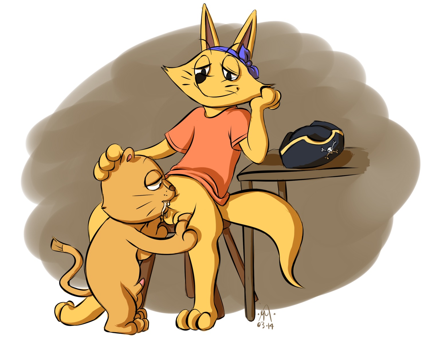 2014 age_difference anthro anthro_on_anthro anthro_penetrated anthro_penetrating anthro_penetrating_anthro balls biped bodily_fluids bottomless canid canine clothed clothing cum cum_in_mouth cum_inside duo e621 erection felid fellatio fox fur genital_fluids genitals hi_res interspecies kaiketsu_zorori larger_male lion male male/male male_penetrated male_penetrating male_penetrating_male mammal nude older_male oral oral_penetration pantherine paru penetration penile penis sex size_difference smaller_male smaller_penetrated therabbitd young young_anthro younger_male younger_penetrated zorori
