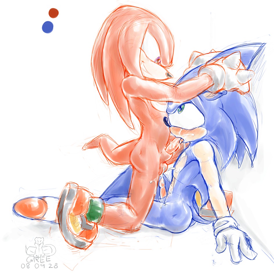 anthro anthro_on_anthro big_eyes big_head blue_body blue_fur bodily_fluids clothing cum cum_inside cumshot duo e621 ejaculation erection eulipotyphlan fellatio footwear fur genital_fluids genitals gree hedgehog knuckles_the_echidna male male/male male_penetrated male_penetrating male_penetrating_male mammal oral oral_penetration orgasm penetration penile penis sega sex shoes simple_background sonic_the_hedgehog sonic_the_hedgehog_(series) sweat tail tongue tongue_out toony white_background