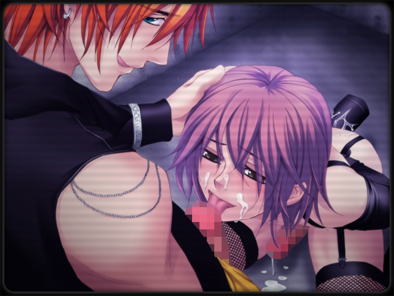 2boys after_sex anal_insertion arms_behind_back bdsm blowjob bondage censored crossdressing cum cum_on_face dildo earring earrings erection facial fellatio femboy gay girly happy_sub human jewelry koibito_yugi_(game) koki_(character) male male_only malesub multiple_boys multiple_males open_mouth oral penis rule34 smile stockings thighhighs tongue tongue_out vest yaoi yuuta_aikawa