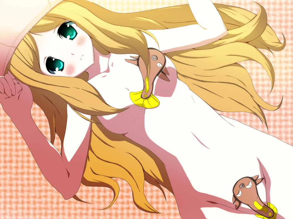 caitlin_(pokemon) censored female human maggyo pokemon pokemon_bw rule34 stunfisk tagme