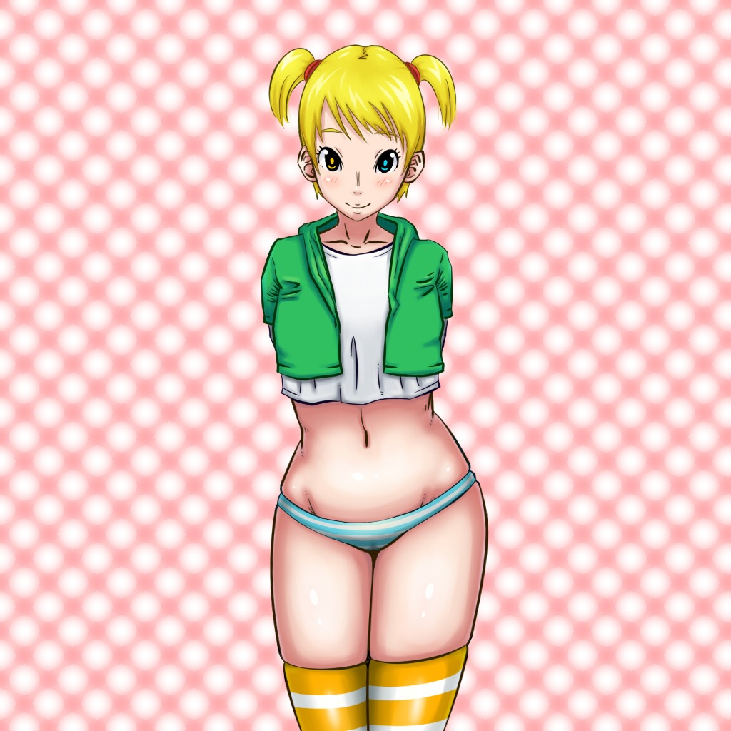 1girls blush cameltoe female female_only locketmonkey panties pussy rule34 smile solo underwear