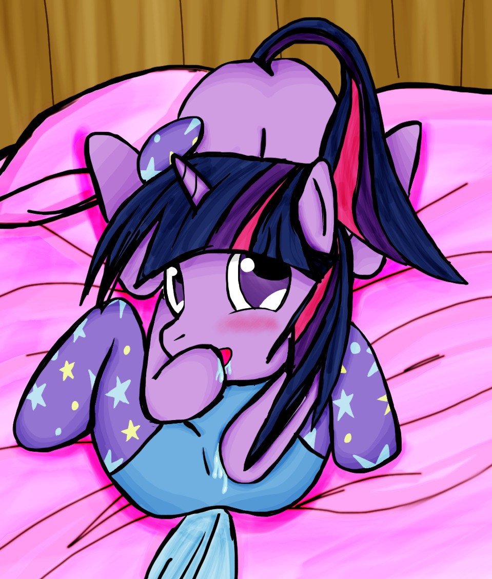 69_position bed bodily_fluids butt drooling duo e621 equid equine female female/female feral friendship_is_magic fur furniture genital_fluids hair hasbro horn imjustanotherbrony looking_at_viewer lying mammal multicolored_hair my_little_pony mythological_creature mythological_equine mythology oral purple_body purple_fur purple_hair saliva sex smile tail trixie_(mlp) twilight_sparkle_(mlp) two_tone_hair unicorn vaginal_fluids