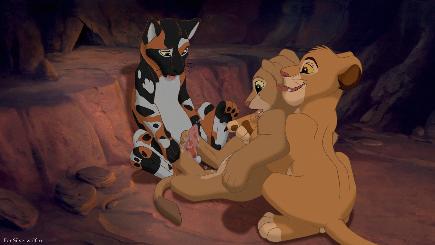 16:9 african_wild_dog animal_genitalia animal_penis balls black_body black_fur bodily_fluids brown_body brown_eyes brown_fur canid canine canine_genitalia canine_penis cum cum_on_feet digitigrade disney e621 erection fan_character feet felid female female_feral feral feral_on_feral foot_fetish foot_play footjob fur genital_fluids genitals group group_sex hi_res interspecies intraspecies knot lion male male/female male_feral mammal multicolored_body multicolored_fur nala_(the_lion_king) on_model open_mouth orange_body orange_fur pantherine penile penis quadruped red_penis sex simba_(the_lion_king) tail tan_body tan_fur the_giant_hamster the_lion_king threesome tongue tongue_out toony trio two-footed_footjob white_body white_fur widescreen young young_feral young_on_young