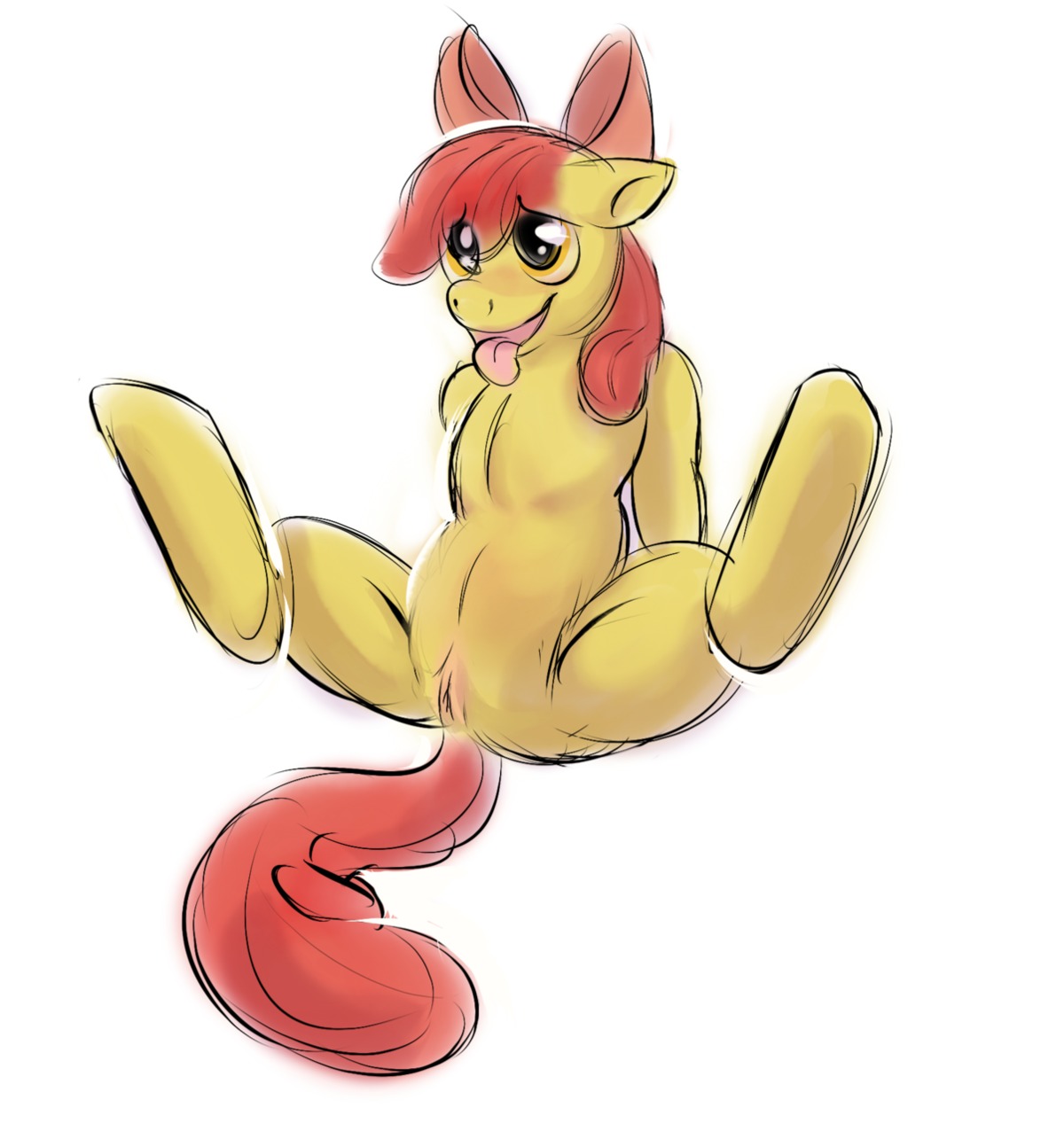 apple_bloom_(mlp) earth_pony equine female feral friendship_is_magic horse my_little_pony pony ponyparty rule34 smooth_skin tagme