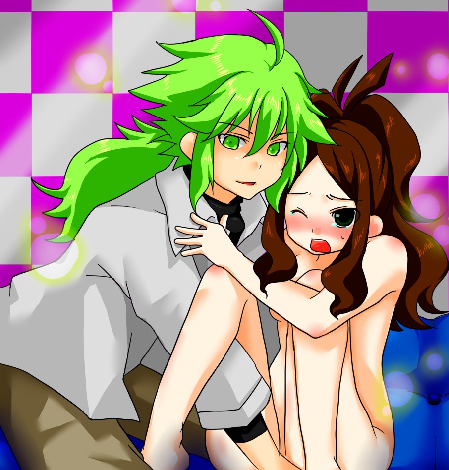 blush clothes color female hilda_(pokemon) human male natural_harmonia_gropius nude pokemon rule34 sitting straight tagme