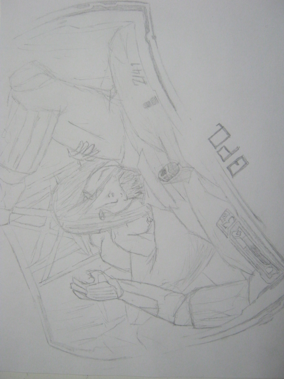 1girls 2d alma_wade bpq00x f.e.a.r. f.e.a.r._2 fellatio female oral rule34 sketch tagme