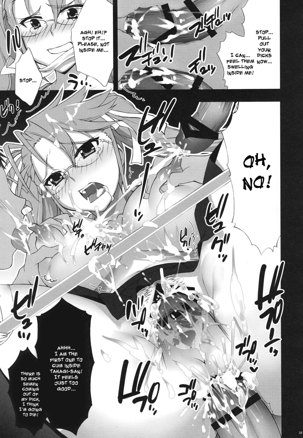 1girls 2boys after_fellatio blonde_hair blue_eyes bondage breasts bukkake censored cover cum cum_inside double_penetration fellatio female forced_oral group_sex highschool_of_the_dead katana large_breasts long_hair male mind_break nipples open_mouth oral purple_eyes rape rule34 saya_takagi sex straight torn_clothes translated vip yan-yam
