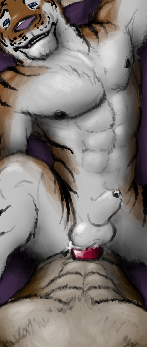 2011 abs anal anal_penetration animal_genitalia anthro anthro_on_anthro balls biceps big_muscles black_body black_fur black_nipples blue_eyes bodily_fluids brown_body brown_fur cum cum_string duo e621 erection fangs felid first_person_view fur genital_fluids genitals grin leaking lying male male/male male_penetrated male_penetrating male_penetrating_male mammal markings muscular muscular_male nipples nude on_back orange_body orange_fur pantherine pecs penetrating_pov penetration penis pink_nose precum red_penis sex sheath smile spread_legs spreading stripes tan_body tan_fur teeth theslateguardian tiger white_body white_fur
