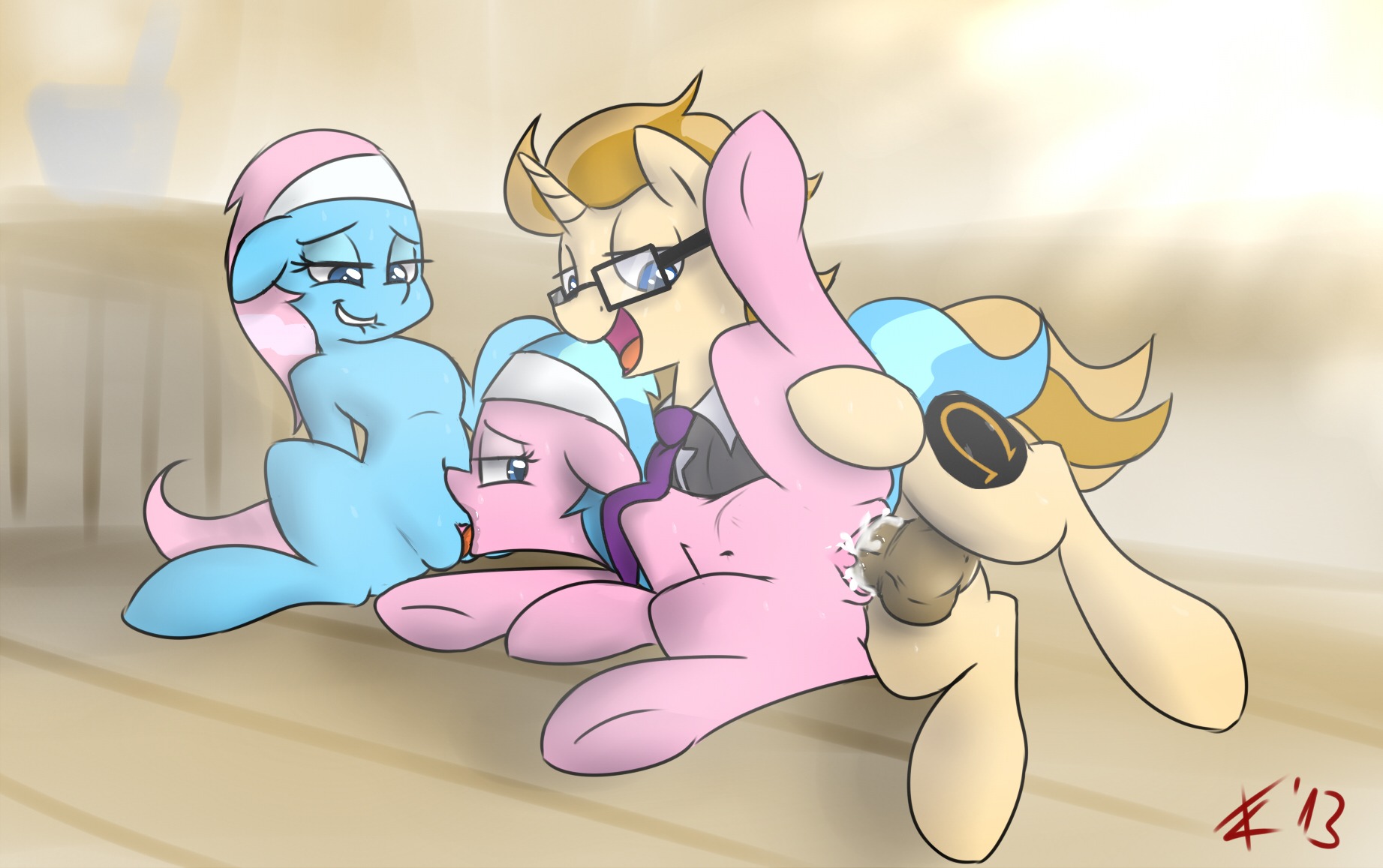 2013 accessory aloe_(mlp) bisexual blue_body blue_eyes blue_fur blue_hair bodily_fluids bottomless canon_x_oc clothed clothing crade cum cum_in_vagina cum_inside cutie_mark e621 earth_pony equid equine erection eyewear fan_character female female/female feral ffm_threesome friendship_is_magic fur genital_fluids genitals glasses group group_sex hair hasbro headband hi_res horn horse incest_(lore) lotus_(mlp) lying male male/female mammal my_little_pony mythological_creature mythological_equine mythology nude on_side open_mouth penetration penile penile_penetration penis penis_in_vagina pink_body pink_fur pink_hair pony sex sibling_(lore) sitting spread_legs spreading threesome twincest_(lore) twins_(lore) unicorn vaginal vaginal_penetration vulva